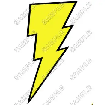 Captain Marvel  Logo Shazam DTF Iron on Transfer - Ready to Press #1
