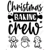 Christmas Baking Crew Iron On Transfer Vinyl HTV Christmas Baking Crew Iron On Transfer Vinyl HTV