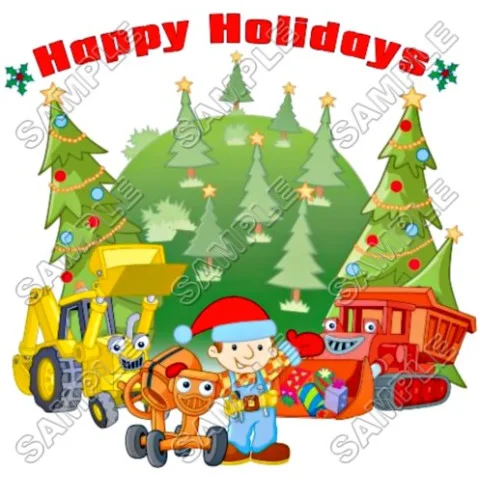 Christmas Bob the Builder  DTF Iron on Transfer - Ready to Press #45