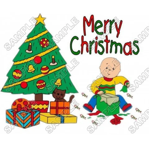 Christmas Caillou DTF Iron on Transfer - Ready to Press #44