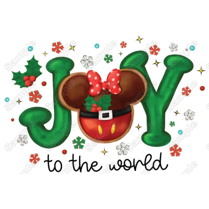 Christmas Disney World JOY DTF Iron on Transfer - Ready to Press Christmas Disney World JOY DTF Iron on Transfer - Ready to Press
