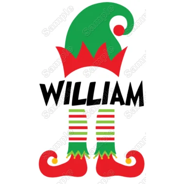 Christmas Elf Boy Personalized Custom DTF Iron on Transfer - Ready to Press Christmas Elf Boy Personalized Custom DTF Iron on Transfer - Ready to Press