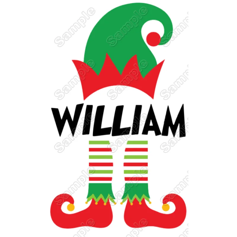 Christmas Elf Boy Personalized Custom DTF Iron on Transfer - Ready to Press Christmas Elf Boy Personalized Custom DTF Iron on Transfer - Ready to Press