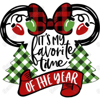  Christmas Favorite Time DTF Iron on Transfer - Ready to Press 