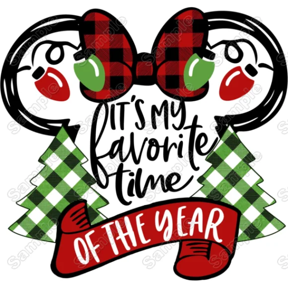 Christmas Favorite Time DTF Iron on Transfer - Ready to Press Christmas Favorite Time DTF Iron on Transfer - Ready to Press