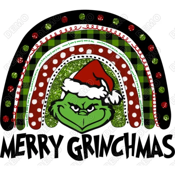 Christmas Merry Grinchmas DTF Heat Iron on Transfer - Ready to Press Christmas Merry Grinchmas DTF Heat Iron on Transfer - Ready to Press