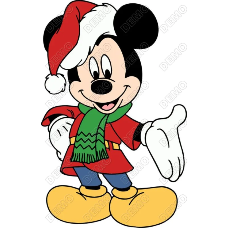 Christmas Mickey Mouse DTF Heat Iron on Transfer - Ready to Press Christmas Mickey Mouse DTF Heat Iron on Transfer - Ready to Press