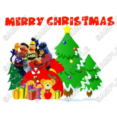 Christmas Sesame Street Elmo DTF Iron on Transfer - Ready to Press #75 Christmas Sesame Street Elmo DTF Iron on Transfer - Ready to Press #75
