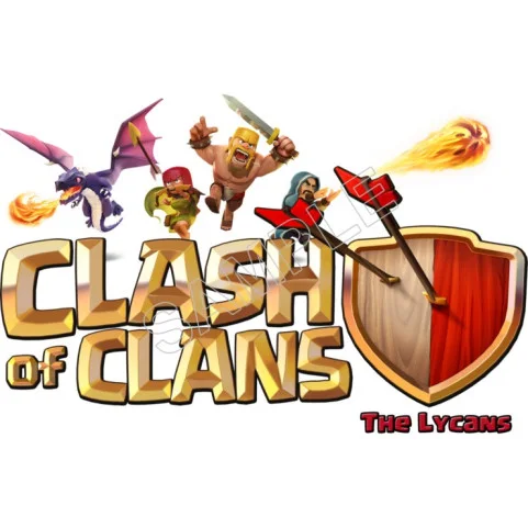 Clash of  Clans T shirt  Iron On Transfer - Ready to Press #1