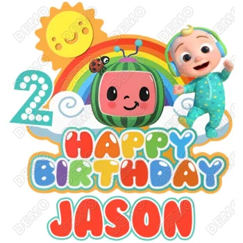 Cocomelon Birthday   Custom  DTF Iron on Transfer 