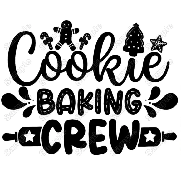 Cookie Baking Crew Iron On Transfer Vinyl HTV Cookie Baking Crew Iron On Transfer Vinyl HTV