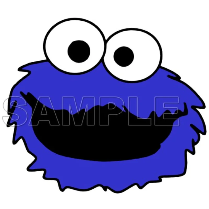 Cookie Monster DTF Iron on Transfer - Ready to Press #2 Cookie Monster DTF Iron on Transfer - Ready to Press #2