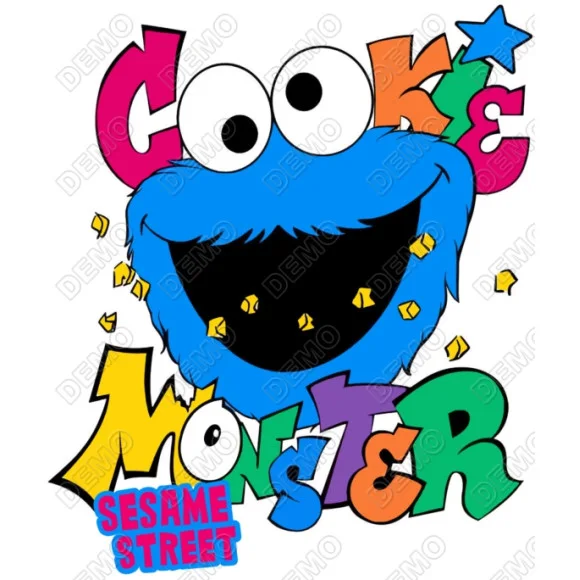 Cookie Monster Sesame street DTF Iron on Transfer Cookie Monster Sesame street DTF Iron on Transfer