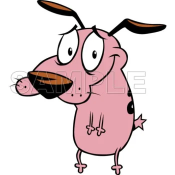 Courage Cowardly Dog DTF Iron on Transfer - Ready to Press #2