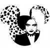 Cruella  Iron On Transfer Vinyl HTV