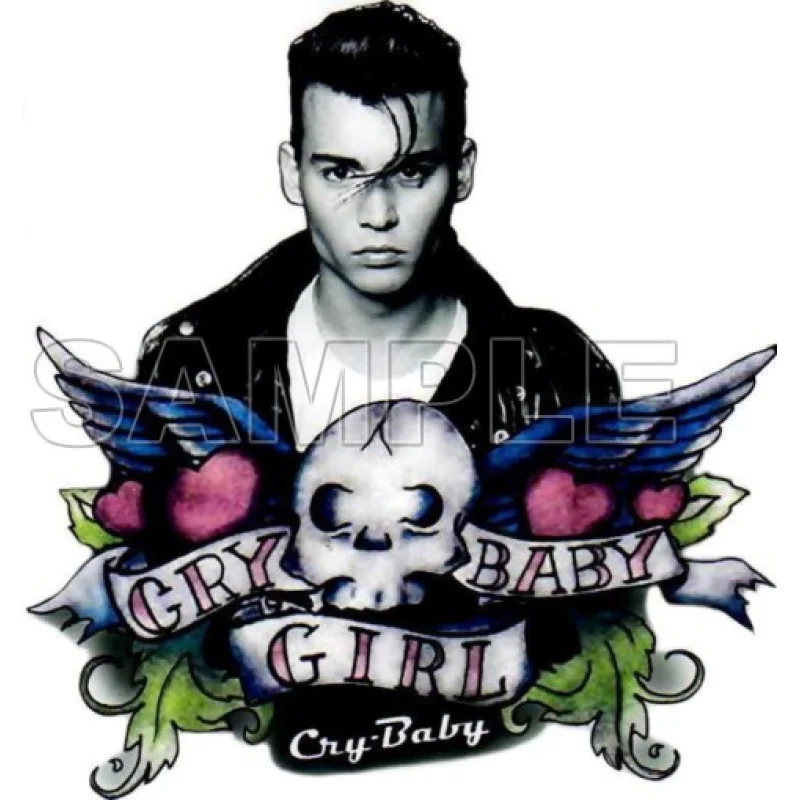 Cry Baby DTF Iron on Transfer - Ready to Press #1 Cry Baby DTF Iron on Transfer - Ready to Press #1