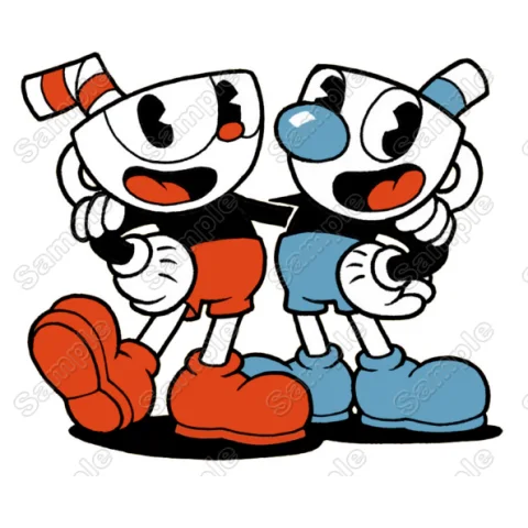 Cuphead Game  DTF Iron on Transfer  - Ready to Press  #1