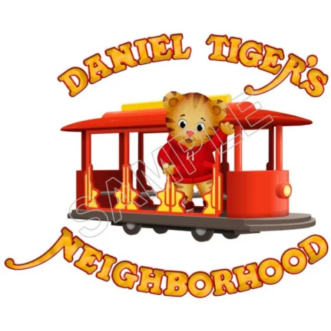 Daniel Tigers Neighborhood DTF Iron on Transfer - Ready to Press #2 Daniel Tigers Neighborhood DTF Iron on Transfer - Ready to Press #2