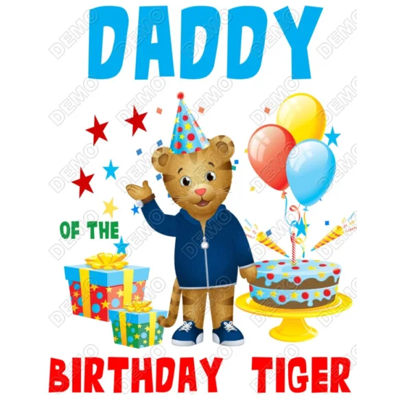 Daniel Tigers Neighborhood  Family Member  Custom Personalized DTF Iron on Transfer