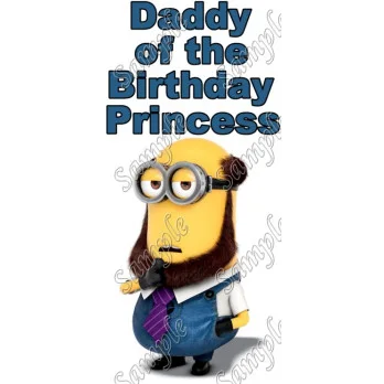  Despicable Me Minion Daddy  Personalized  DTF Iron on Transfer - Ready to Press #8