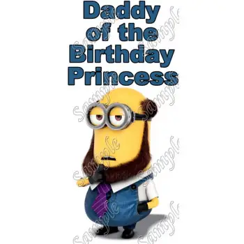  Despicable Me Minion Daddy  Personalized  DTF Iron on Transfer - Ready to Press #8