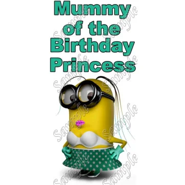 Despicable Me Minion Mommy of the Birthday Princess Personalized DTF Iron on Transfer - Ready to Press #7 Despicable Me Minion Mommy of the Birthday Princess Personalized DTF Iron on Transfer - Ready to Press #7