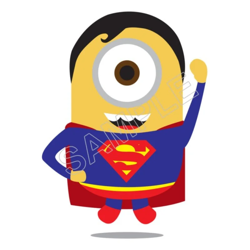 Despicable Me Minion SuperMan DTF Iron on Transfer - Ready to Press #58 Despicable Me Minion SuperMan DTF Iron on Transfer - Ready to Press #58