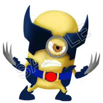 Despicable Me Minion Wolverine DTF Iron on Transfer  - Ready to Press  #51