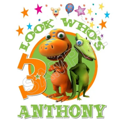 Dinosaur Train Birthday Personalized Custom DTF Iron on Transfer - Ready to Press #47 Dinosaur Train Birthday Personalized Custom DTF Iron on Transfer - Ready to Press #47