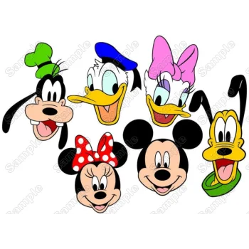 Disney Character Head DTF Iron on Transfer