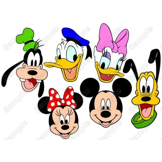 Disney Character Head DTF Iron on Transfer Disney Character Head DTF Iron on Transfer