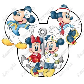 Disney Cruise  Mickey Ears DTF Heat Iron on Transfer