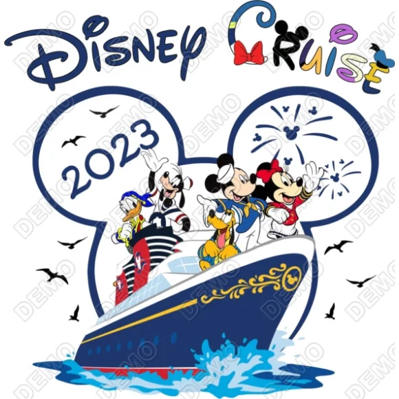 Disney Cruise Vacation Year DTF Iron on Transfer - Ready to Press Disney Cruise Vacation Year DTF Iron on Transfer - Ready to Press