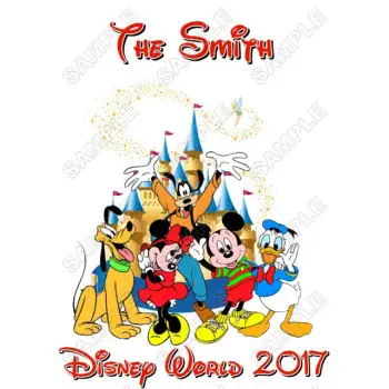 Disney Disneyland Vacation Cruise  Personalized  Custom  DTF Iron on Transfer - Ready to Press #20