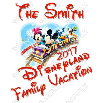 Disney Disneyland Vacation Cruise  Personalized  Custom  DTF Iron on Transfer - Ready to Press #22