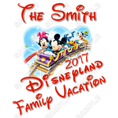 Disney Disneyland Vacation Cruise Personalized Custom DTF Iron on Transfer - Ready to Press #22 Disney Disneyland Vacation Cruise Personalized Custom DTF Iron on Transfer - Ready to Press #22