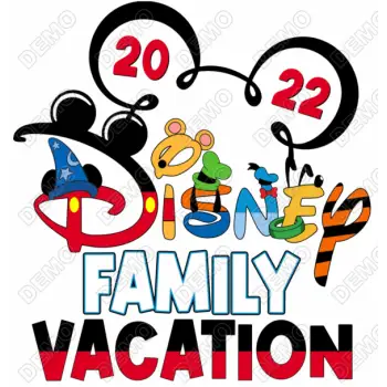 Disney Family Vacation DTF Heat Iron on Transfer #80
