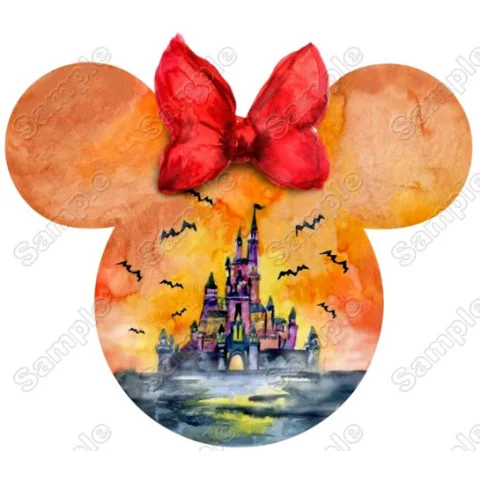 Disney Halloween Magic Kingdom Minnie Mouse Ears T shirt Iron on Transfer Disney Halloween Magic Kingdom Minnie Mouse Ears T shirt Iron on Transfer