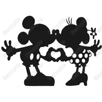 Disney Minnie  Mouse Mickey Valentine's   Iron On Transfer Vinyl HTV