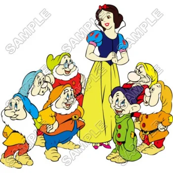 Disney Princess Snow White and the Seven Dwarfs DTF Iron on Transfer - Ready to Press #2