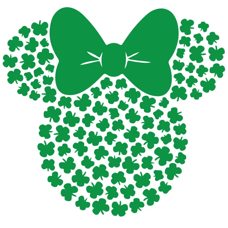 Disney St Patrick Shamrock Iron On Transfer Vinyl HTV Disney St Patrick Shamrock Iron On Transfer Vinyl HTV