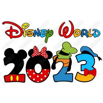 Disney Vacation 2023 DTF Iron on Transfer - Ready to Press 