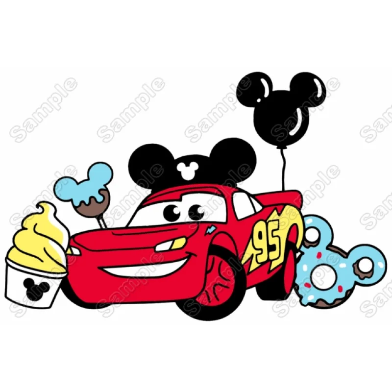 Disney Vacation Lightning McQueen Cars DTF Iron on Transfer - Ready to Press Disney Vacation Lightning McQueen Cars DTF Iron on Transfer - Ready to Press