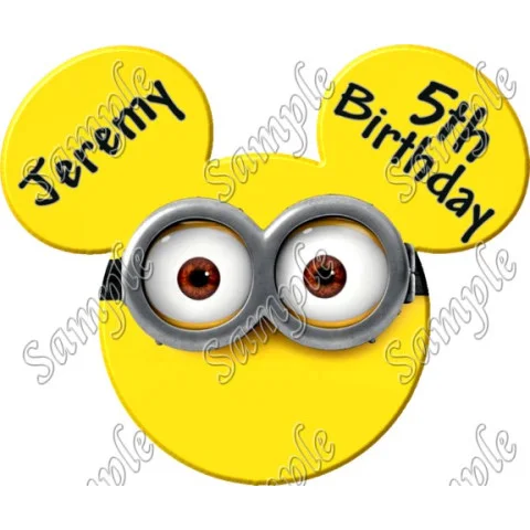 Disney Vacation Mickey Mouse Minion Custom Personalized DTF Iron on Transfer - Ready to Press #30 Disney Vacation Mickey Mouse Minion Custom Personalized DTF Iron on Transfer - Ready to Press #30