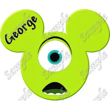 Disney  Vacation  Mike Wazowski  Custom  Personalized  DTF Iron on Transfer - Ready to Press #28