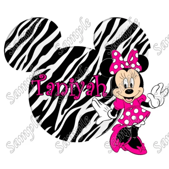 Disney World Disneyland Vacation Minnie Mouse zebra Custom Personalized DTF Iron on Transfer - Ready to Press #60 Disney World Disneyland Vacation Minnie Mouse zebra Custom Personalized DTF Iron on Transfer - Ready to Press #60