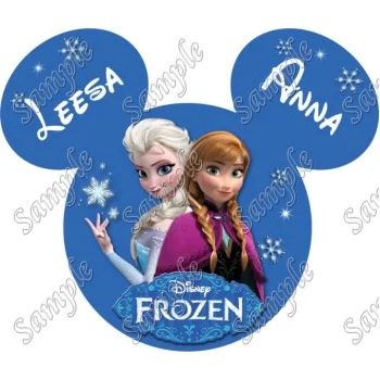 Disney World Vacation  Frozen  Custom  Personalized  DTF Iron on Transfer - Ready to Press #82
