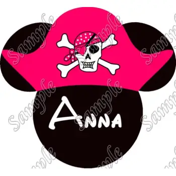 Disney World Vacation Minnie Mouse Pirate  Custom  Personalized  DTF Iron on Transfer - Ready to Press #34