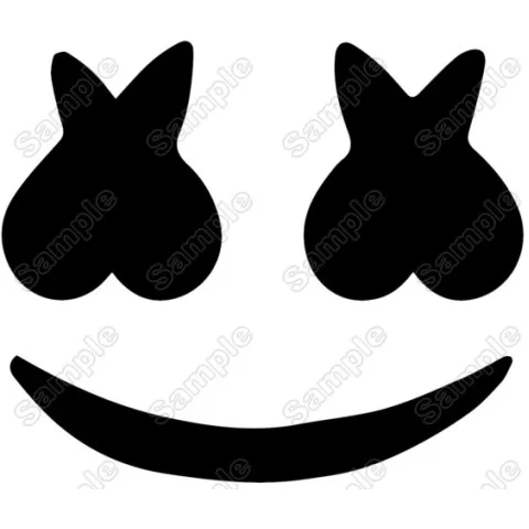 Dj Marshmello DTF Iron on Transfer - Ready to Press #1 Dj Marshmello DTF Iron on Transfer - Ready to Press #1