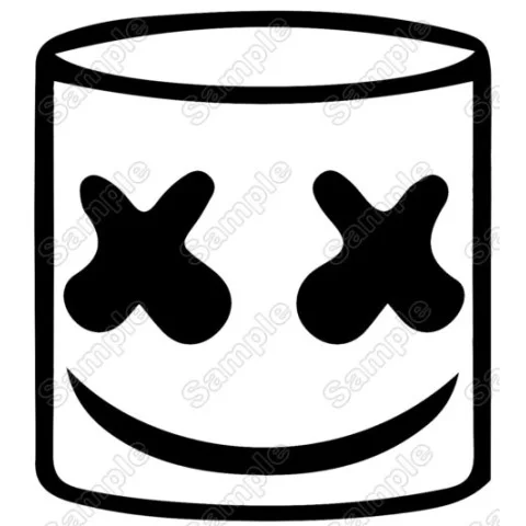 Dj Marshmello DTF Iron on Transfer - Ready to Press #2 Dj Marshmello DTF Iron on Transfer - Ready to Press #2